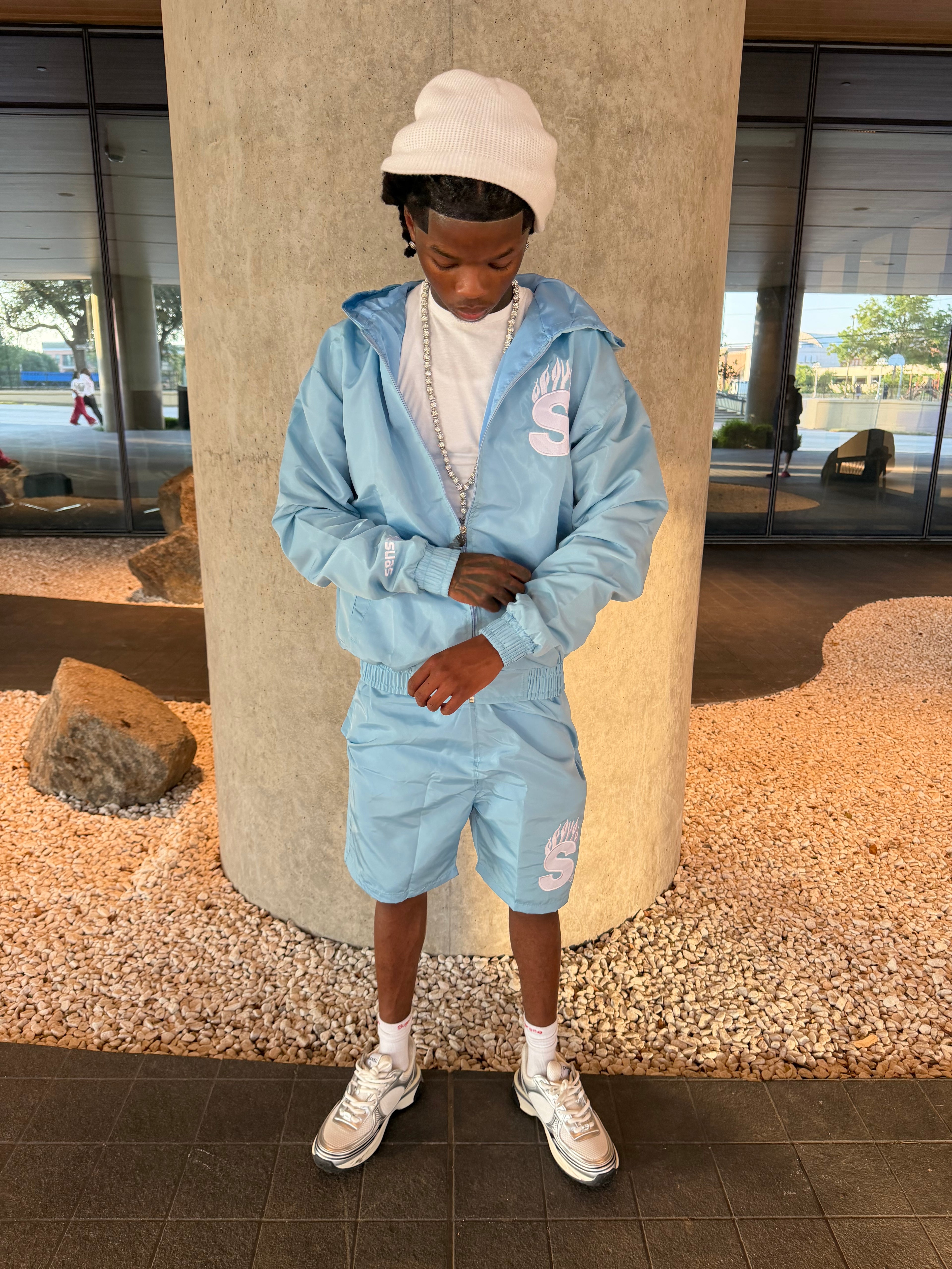 Babyblue/White Flame Series Set